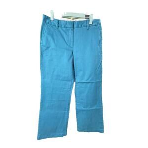 Ladies Lands' End Size 6 Fit 2 blue Wide Leg Crop Pant
